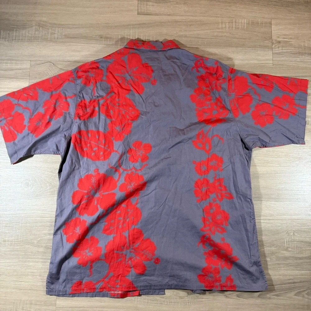 Vintage Polo Ralph Lauren Shirt Mens XLarge Red Short Sleeve‎ Button Up Hawaiian